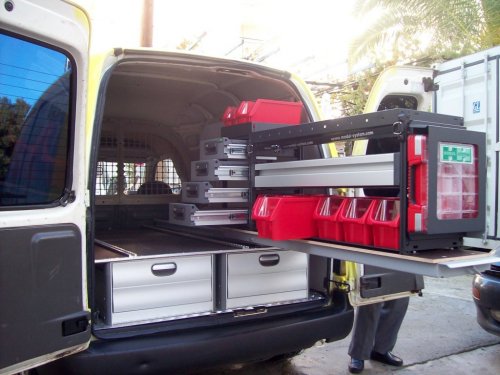 vehículo adaptado almacenaje